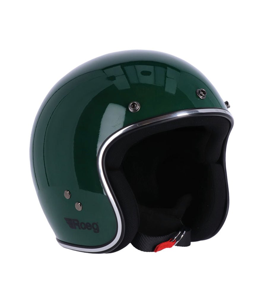 Casco Jet Vintage Racing Green Roeg CafeTwin – cafetwin