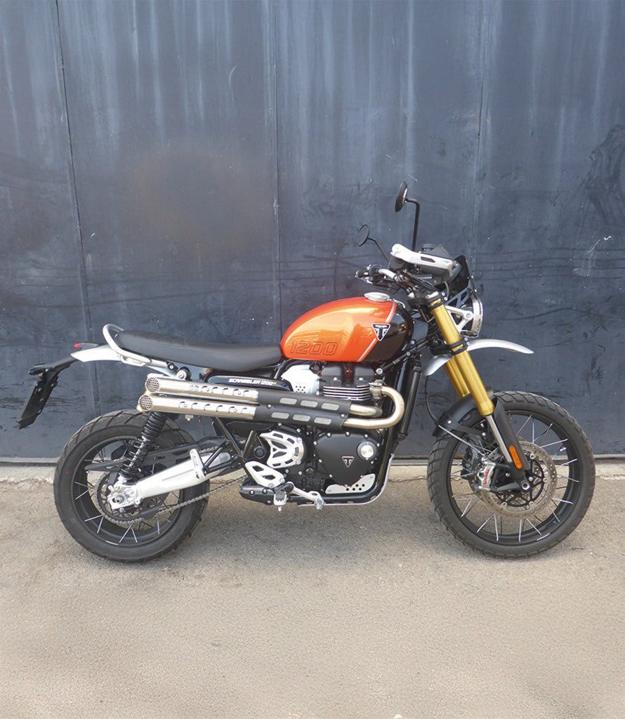 Complete system Exhaust Triumph Scrambler 1200 – cafetwin, image size:890x1024