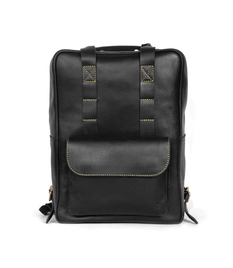 Eastwood Motorcycle Backpack in Black leather Eastwood Motorcycle Backpack in Black leather
