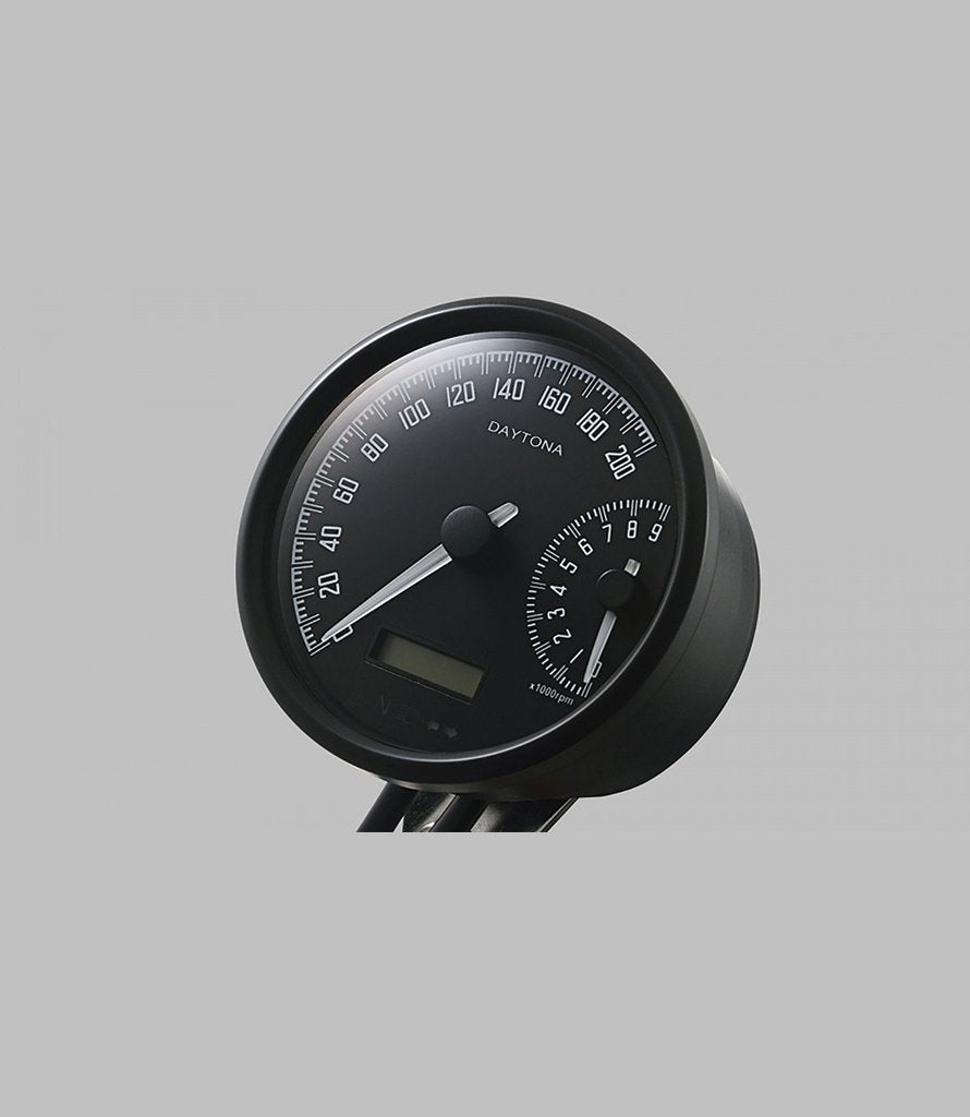Compteur de vitesse Daytona Digital noir 60 mm| Modif Moto