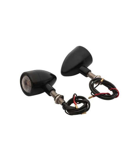Intermitentes Moto Custom Negras Homologadas