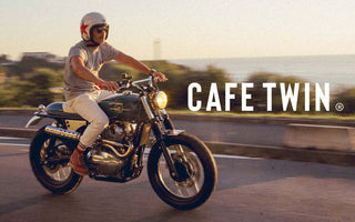Vesta, l'Interceptor 650 Custom Cafe Twin al Wheels&Waves 2023 - cafetwin