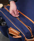 Borsa Laterale Super Meteor 650 - Expedition Blue con Staffe - cafetwin