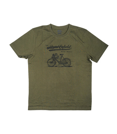 T-Shirt Royal Enfield Bicycle Verde
