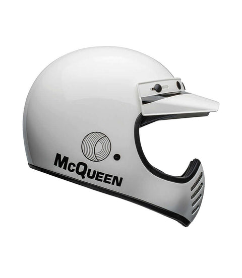 Bell Helmet Moto-3 2024 Steve McQueen Any Given Sunday White/Black ECE 06