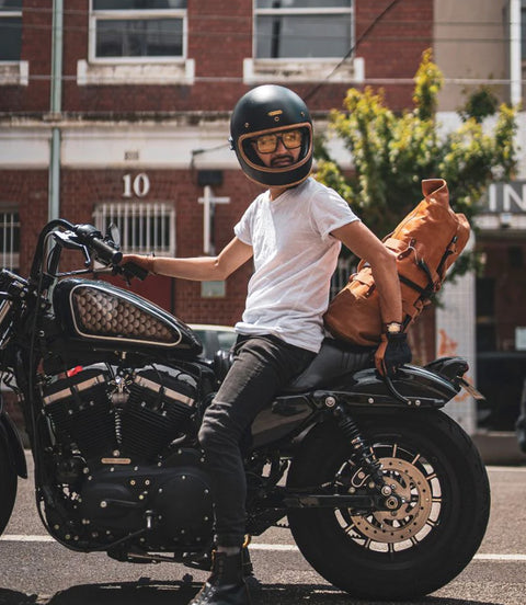 Bolsa Moto Bolsa militar Trip Machine Vintage Tan