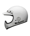 Casco Bell Moto-3 2024 Steve McQueen Any Given Sunday Bianco/Nero ECE 06