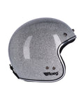 Casco Jet Vintage Disco Ball Silver Roeg - cafetwin