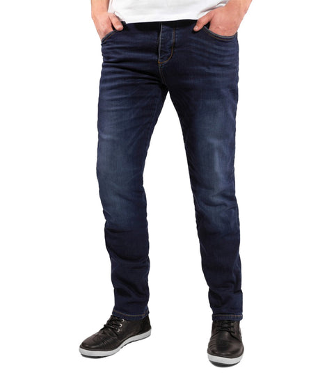 Jeans Moto John Doe Ironhead Used Dark Blue - cafetwin