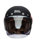 Casco Jet Royal Enfield Spirit Matte Black / Red - cafetwin