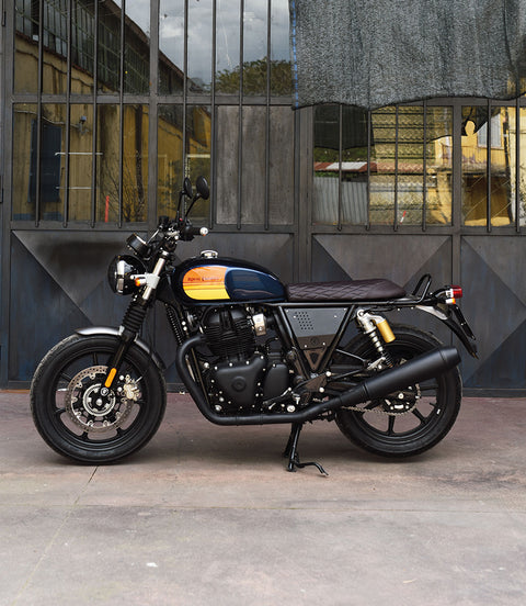 Sela fina Interceptor / Continental GT 650 Rhombus Castanho - Cafe Twin