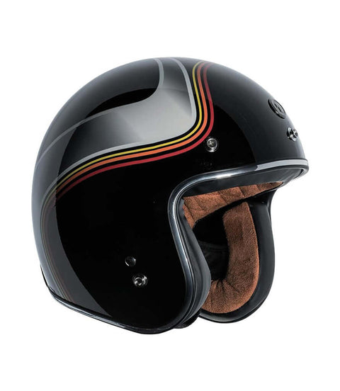 Casco Jet T-50 Torc Black Luminous