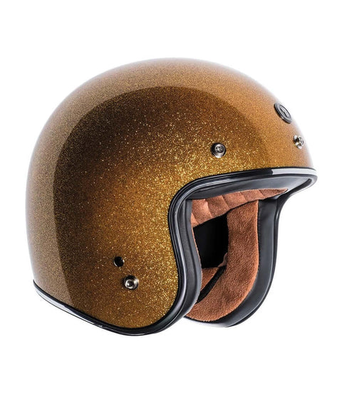 Casco Jet T-50 Torc Gold Mega Flake