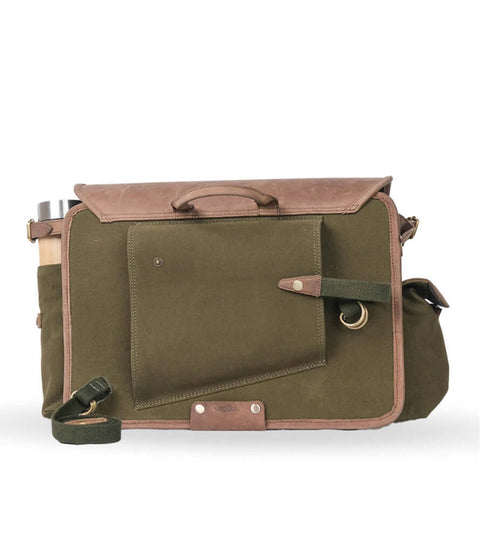 Bolsa lateral Super Meteor 650 - Verde expedición con soportes