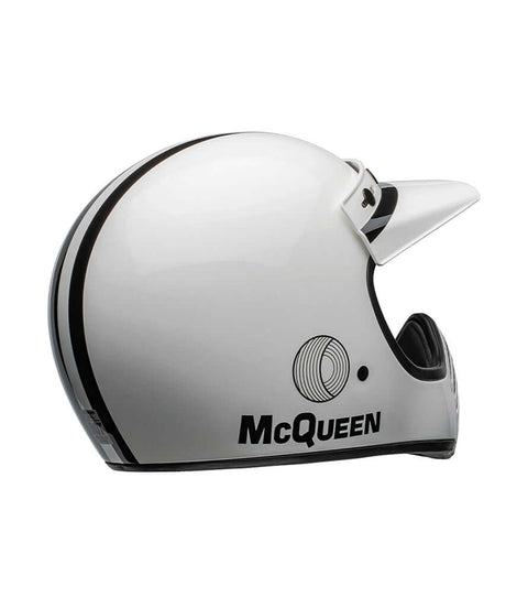 Bell-Helm Moto-3 2024 Steve McQueen Any Given Sunday Weiß/Schwarz ECE 06