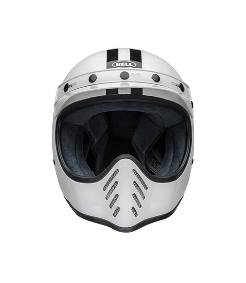 Capacete Bell Moto-3 2024 Steve McQueen Any Given Sunday Branco/Preto ECE 06