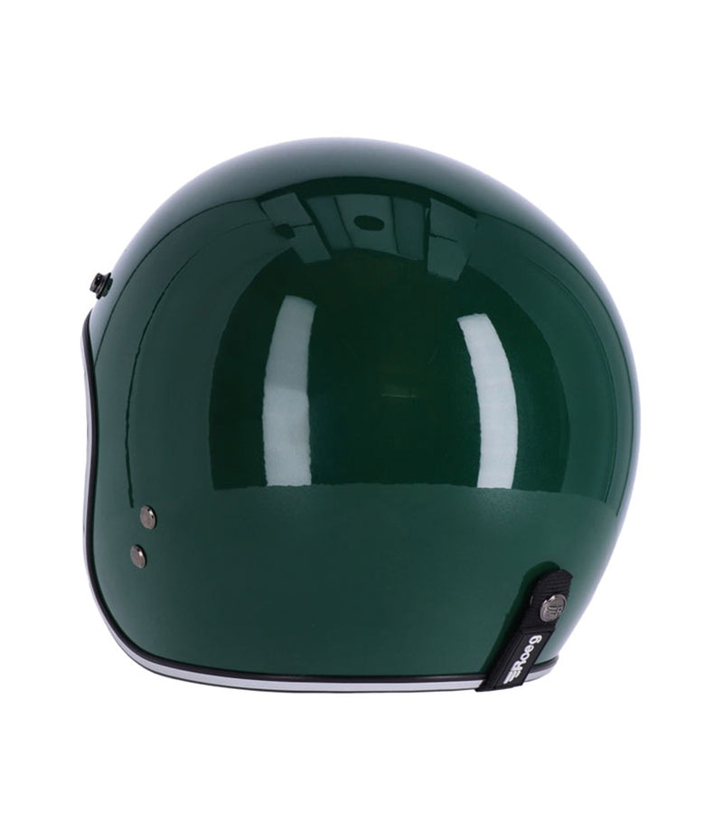Helmet Jet Vintage Racing Green Roeg