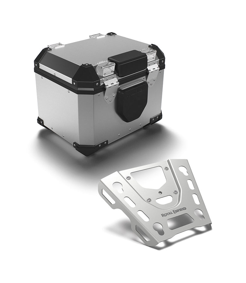Top Case Kit with Plate Himalayan 450 Silver