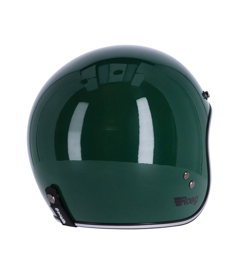 Helmet Jet Vintage Racing Green Roeg