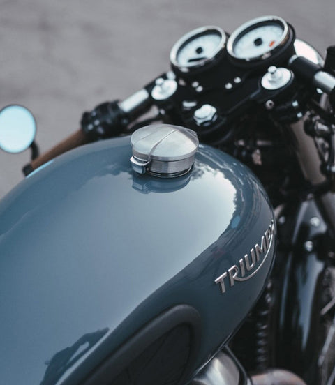 Monza Cap for Triumph with Brushed Finish 