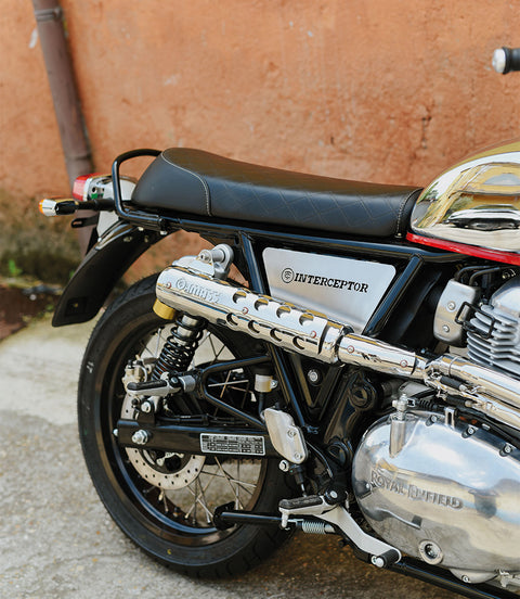 Silencieux Interceptor / Continental GT 650 Cross Haut - Cafe Twin x Mass Exhaust