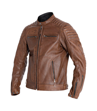 Jacket Moto Leather John Doe Storm Jacket Tobacco