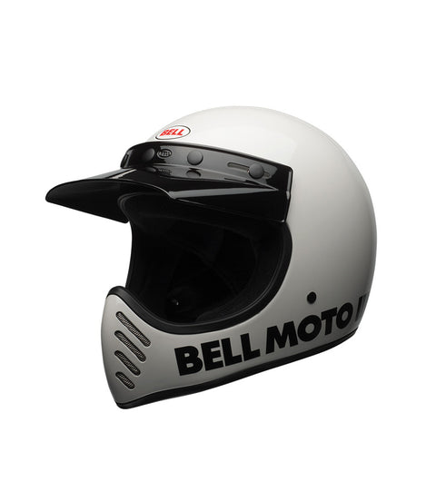 Bell-Helm Moto-3 Classic Weiß