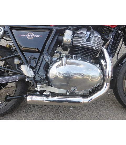 Scarico Interceptor / Continental GT 650 Cross Basso - Cafe Twin x Mass Exhaust - cafetwin