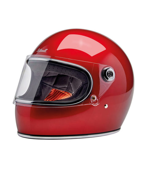 Casque Biltwell Gringo S rouge cerise métallisé