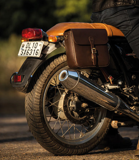 Sac latéral "Classic" Trip Machine Marron