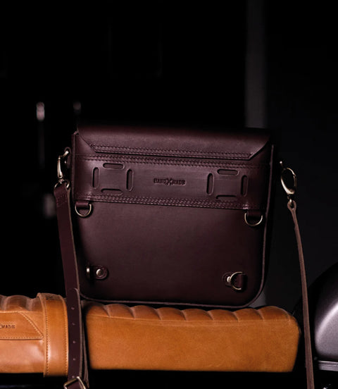 Sac latéral "Classic" Trip Machine Marron