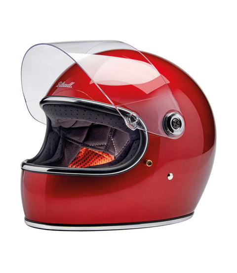 Casque Biltwell Gringo S rouge cerise métallisé