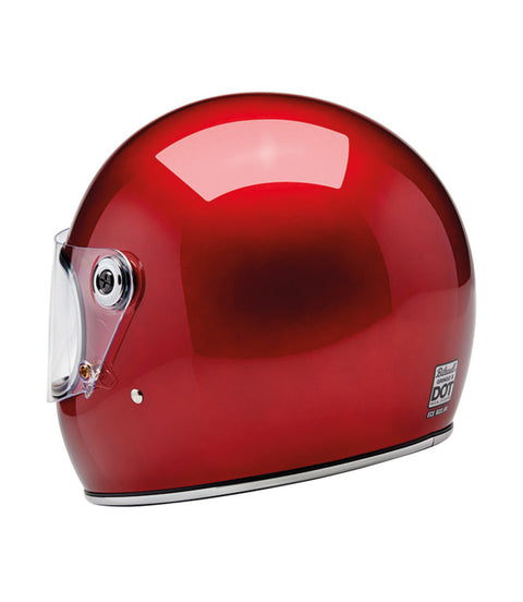 Casque Biltwell Gringo S rouge cerise métallisé