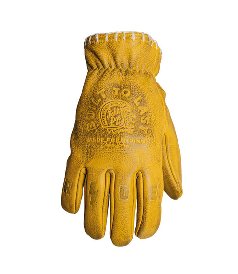 Guanti Moto John Doe Coyote Yellow Embossed