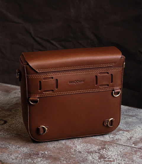 Bolsa Lateral "Classic"Viagem Cognac