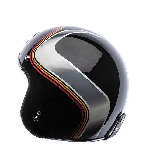 Capacete Jet T-50 Torc Black Luminoso