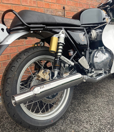 Scarichi Interceptor e Continental Gt 650 Enfield Precision - cafetwin