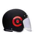 Casco Jet Royal Enfield Spirit Matte Black / Red - cafetwin