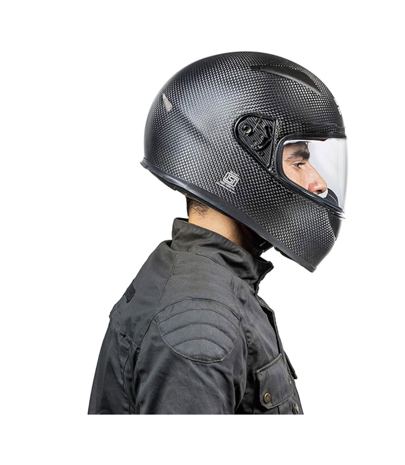 Full-face Carbon Helmet Royal Enfield Black Retone