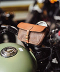 Borsa Manubrio Moto Cafe Twin x Trip Machine Cognac