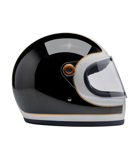 Casco Biltwell Gringo S Blanco Brillante/Black Rastreador