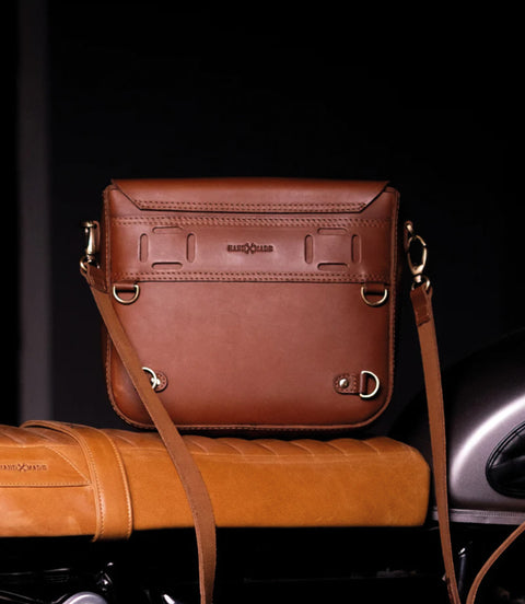 Bolsa Lateral "Classic"Viagem Cognac