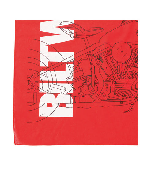 Bandana Moto Biltwell Pan Red - cafetwin