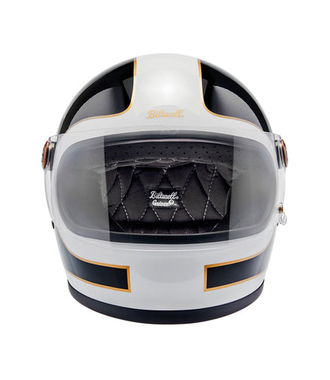 Casco Biltwell Gringo S Blanco Brillante/Black Rastreador