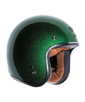 Casco Jet T-50 Torc Limecycles Green Mega Flake - cafetwin