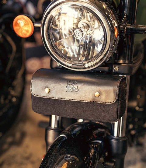 Borsa Rullo Frontale Nera per Super Meteor 650 - cafetwin