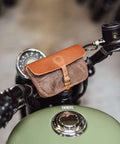 Borsa Manubrio Moto Cafe Twin x Trip Machine Cognac