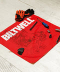 Bandana Moto Biltwell Pan Red - cafetwin