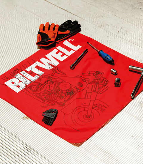 Bandana Moto Biltwell Pan Red - cafetwin