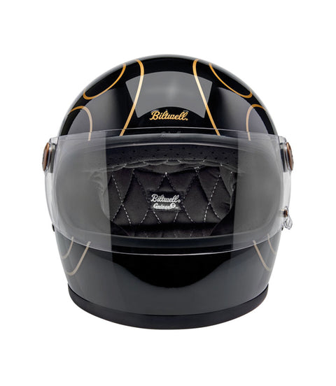 Casco Biltwell Gringo S Brillo Black Llamas